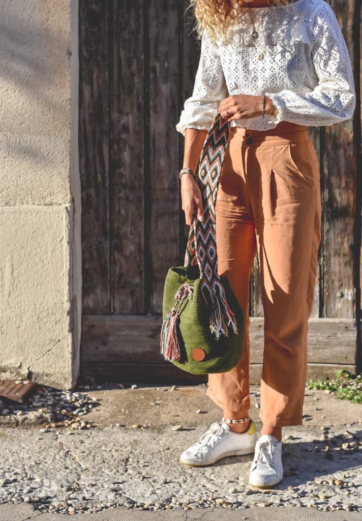 Grand sac mochila vert