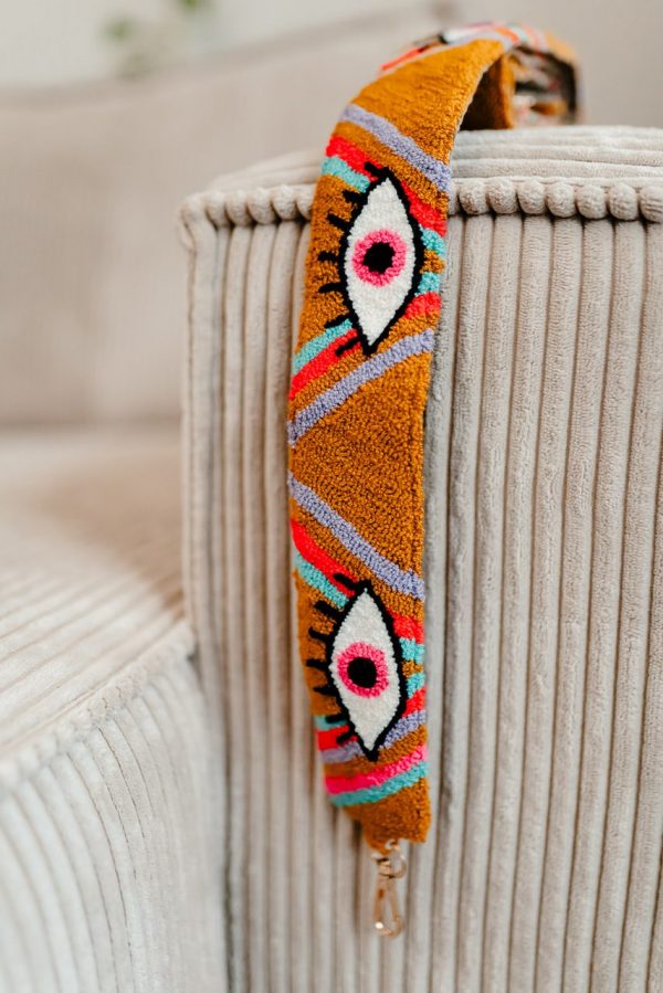 BANDOULIÈRE-BRODÉE-OEIL-MOUTARDE-LILA-ROSE-FLUO-1