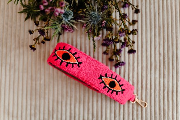 BANDOULIÈRE-BRODÉE-OEIL-ROSE-FLUO-ORANGE-1
