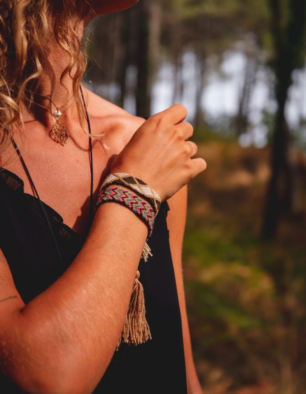 Bracelets colorés et tissés Wayuu
