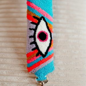 Bandoulière multicolore avec un motif oeil