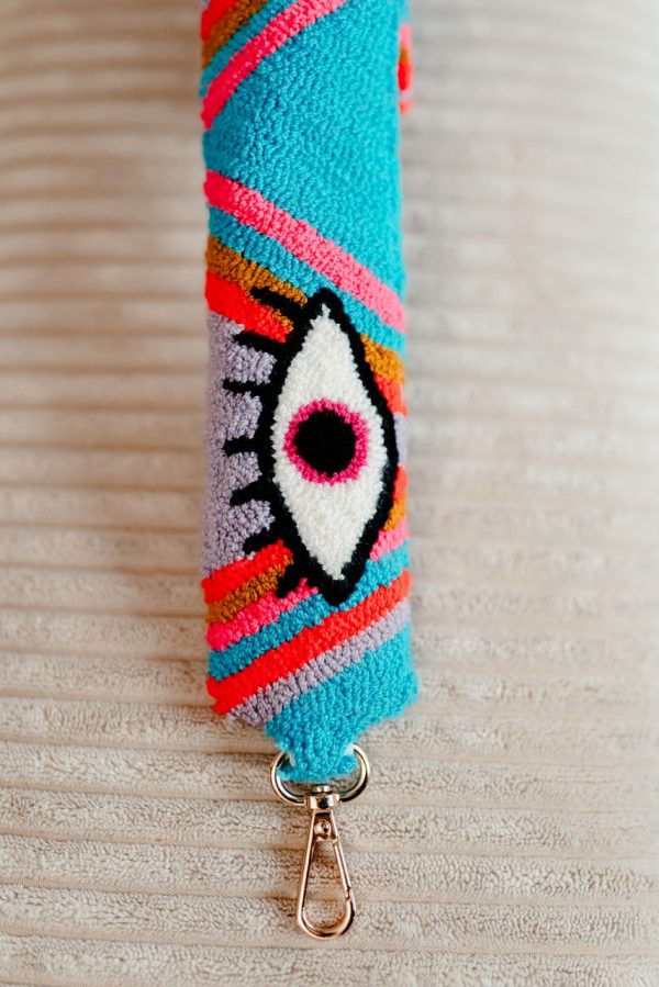 Bandoulière multicolore avec un motif oeil