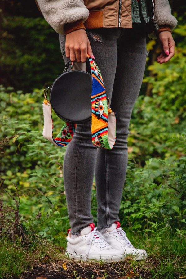 Bandoulière de sacs à motifs multicolores