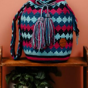 Sac mochila Wayuu multicolore